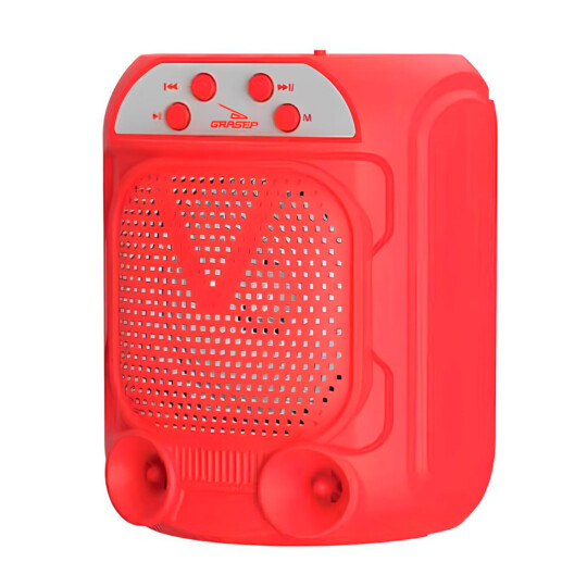 Caixa de Som Bluetooth Portátil Rádio FM/USB GRASEP D-S3159