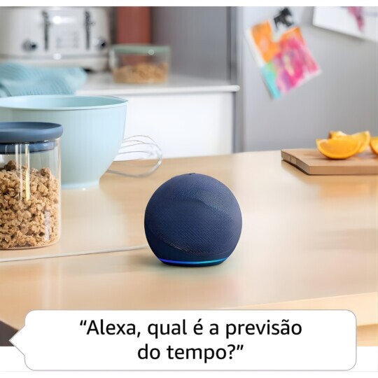 Amazon Echo Dot 5 Geração Alexa Assistente Virtual Cor Azul