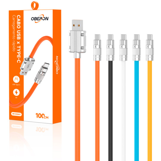 Cabo USB x Type C Carregamento Rápido 1 Metro - OR-C024/C