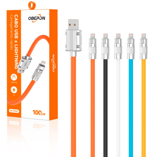 Cabo USB x Lightning Carregamento Rápido 1 Metro - OR-C024/L