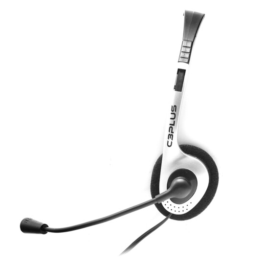 Fone de Ouvido Headset C3Tech com Microfone Prata - PH-01SI