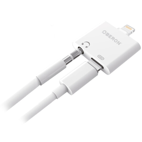 Adaptador Lightning P2 Fone e Carregador 2 em 1 OBERON - OR-CC02