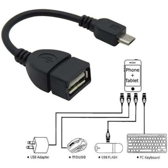 Adaptador OTG Micro Para V8 Celular Lehmox - LEY-37
