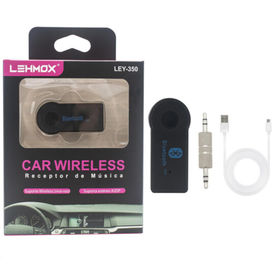 Adaptador Receptor Bluetooth Veicular Aux P2 - LEY-350