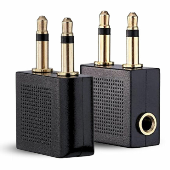 Adaptador de Áudio P2 Fêmea para Dois P2 Macho Stereo EXBOM