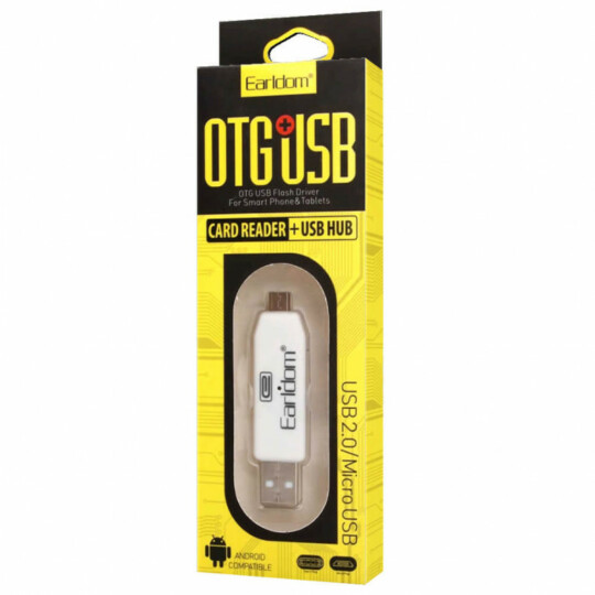 Adaptador Otg Micro Usb para Usb Macho e Usb Fêmea Sumexr - OT05