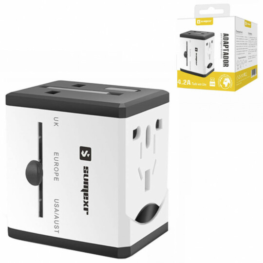 Adaptador Universal de Tomada 4.2A Sumexr - SX-ZH1