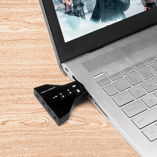 Placa de Som USB 2.0 Adaptador de Fone e Microfone Duplo ADT 019 - AN229