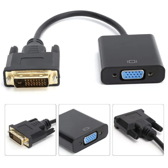 Cabo Conversor Adaptador DVI-D Para VGA Anxin - ADT-098