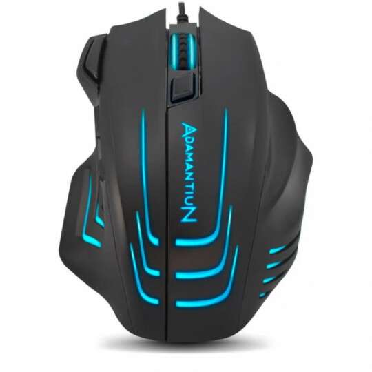 Mouse Gamer Dagon 1ms Rgb 6400dpi Peso Ajustável Adamantiun - ADX-300