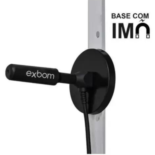 Antena Digital HDTV UHF VHF Interna e Externa Base Imã Prova D'água Exbom - AN-I3540B
