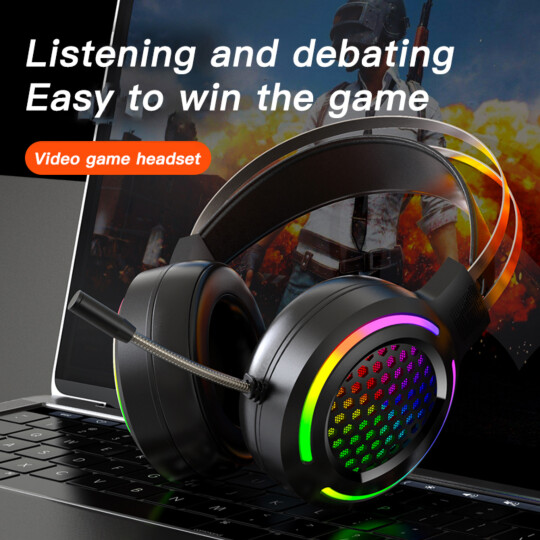 Fone Headset Gamer Led RGB com Microfone AOAS - LT-058/AS-60