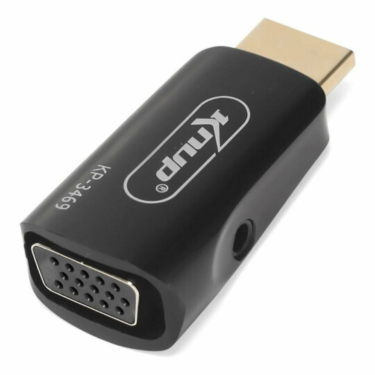 Adaptador HDMI para VGA com Conversor de Áudio Knup - KP-3469