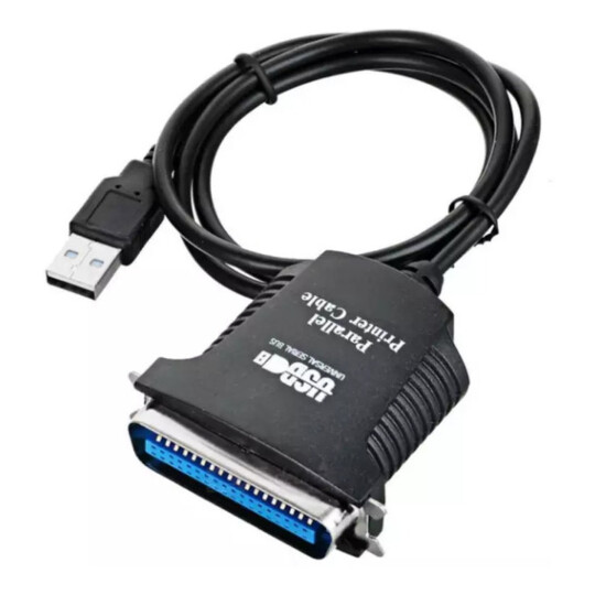 Cabo Adaptador para Impressora Paralelo 36 Pinos x Usb Knup - KP-AD109