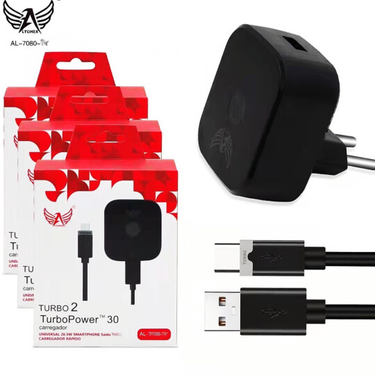 Carregador TurboPower 28,5W com Cabo Type-C 1 Metro Altomex - AL-7080-TY