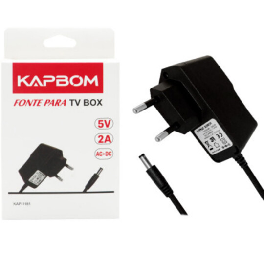 Fonte de Alimentação para TV Box 5V 2A Kapbom - KAP-1181