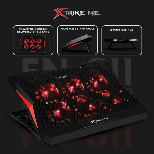 Suporte para Notebook Gamer Xtrike-ME FN-811 6 Coolers Fans