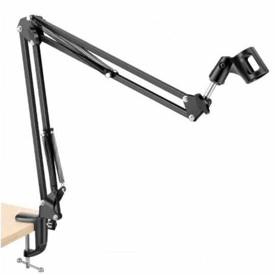 Braço Articulado para Microfone Suporte de Mesa KNUP - KP-M0017
