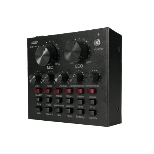 Placa De Som Streaming 18 Efeitos Sonoros C3Tech - MX-50BK 