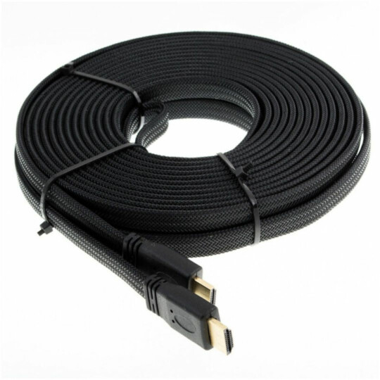 Cabo HDMI 5 Metros 1.4 Flat em Malha GRASEP - D-H51000 5M
