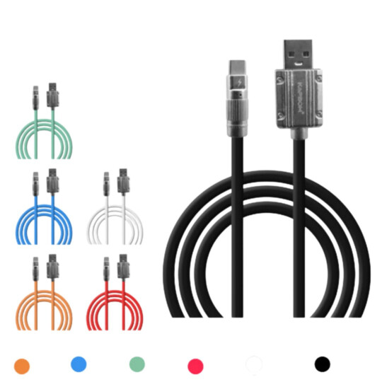 Cabo USB Tipo C 1 Metro Colorido sem Embalagem - KA-0201-TY