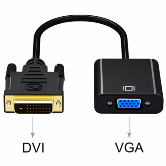 Cabo Conversor DVI-D 24+1 para VGA INOVA - ZJT-20120