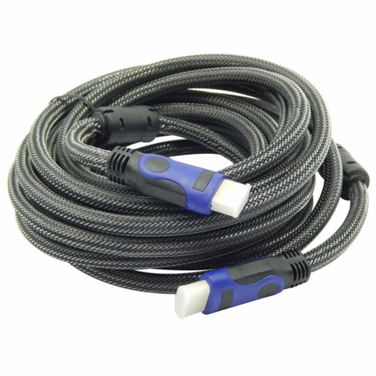 Cabo Hdmi 5 Metros Versão 1.4 Com Malha e Filtro Od7.3 Blindado Exbom - CBX-H50CM