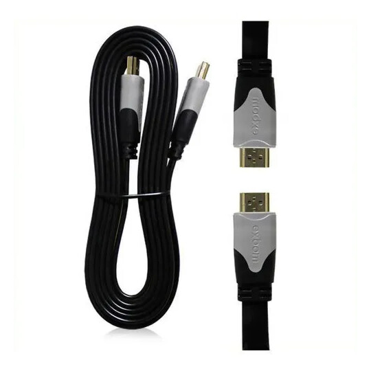 Cabo HDMI 2.0 Flat com 3 Metros Conector Banhado á Ouro HD 4K 60hz EXBOM - CBX-H2B30SM