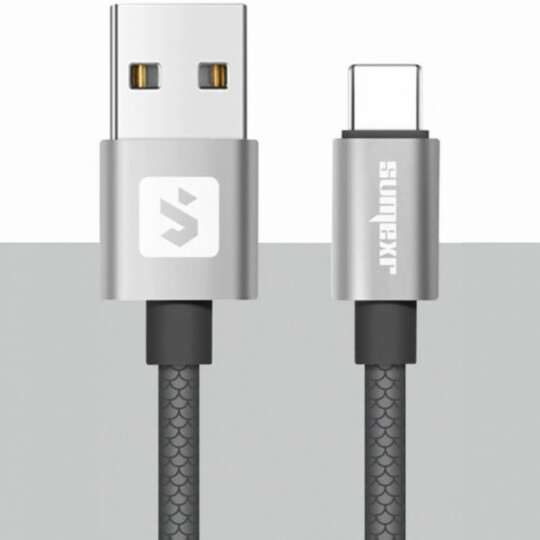 Cabo Usb para Type c 2.4A Com Acabamento Emborrachado Sumexr - SS-B8-C