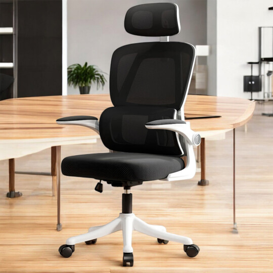 Cadeira Escritorio Ergonomica Giratória e com Altura Ajustavel METALRED M419 - BRANCO