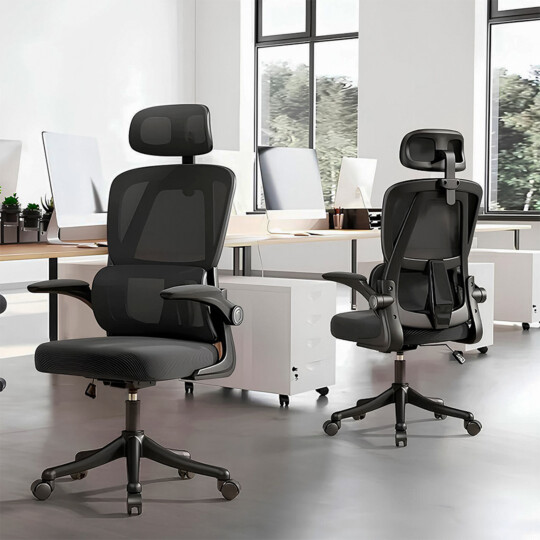 Cadeira Escritório Ergonômica Ajustável MetalRed M419 Preta