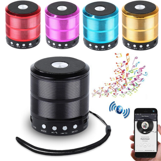 Caixa de Som Bluetooth Portátil Usb Mp3 P2 Sd / Preto Knup D-BH887