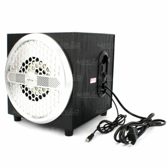 Caixa de Som 2.1 Com Duas Caixas 11w Bluetooth Usb e Auxiliar Multimídia Bivolt Exbom - CS-402BT