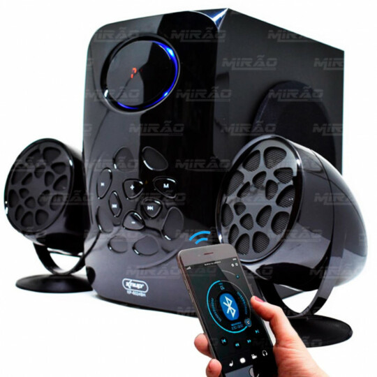 Caixa de Som Com Sub Bluetooth 14w Knup - KP-6024BH