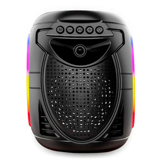 Caixa de Som Bluetooth Portátil 10W Usb/SD/FM com Led GRASEP - D-Y19