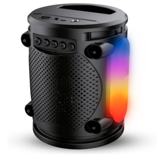 Caixa de Som Bluetooth Portatil 10W Usb/SD/FM com Led GRASEP - D-Y20