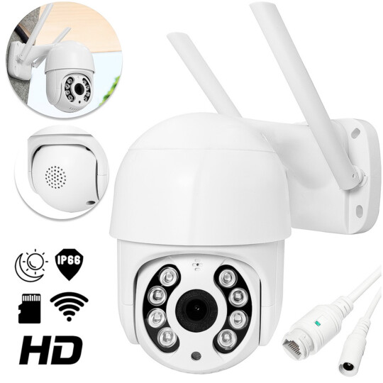 Câmera de Segurança IP WI-FI Com 2 Antenas Inteligente INOVA - MD-20357