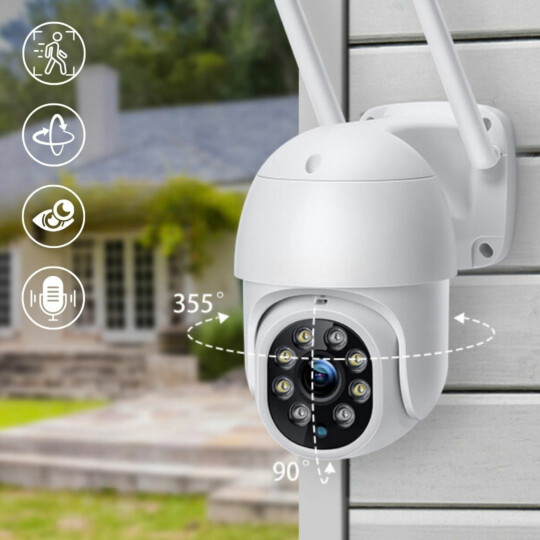 Camera de Segurança IP Wireless 2 Antenas e Visão Noturna LEBOSS - LB-CA197