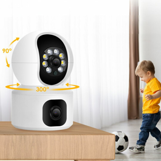 Camera de Segurança IP Wireless HD 3MP com Microfone ÍPEGA - KP-CA200