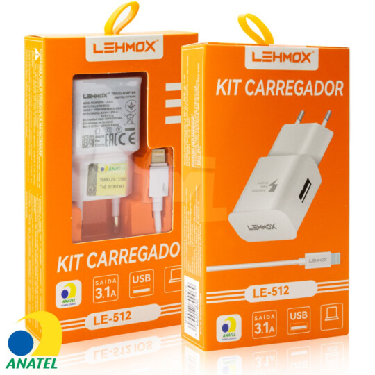 Carregador de Celular Super Charging 3.1A Cabo V8 Lehmox - LE-512