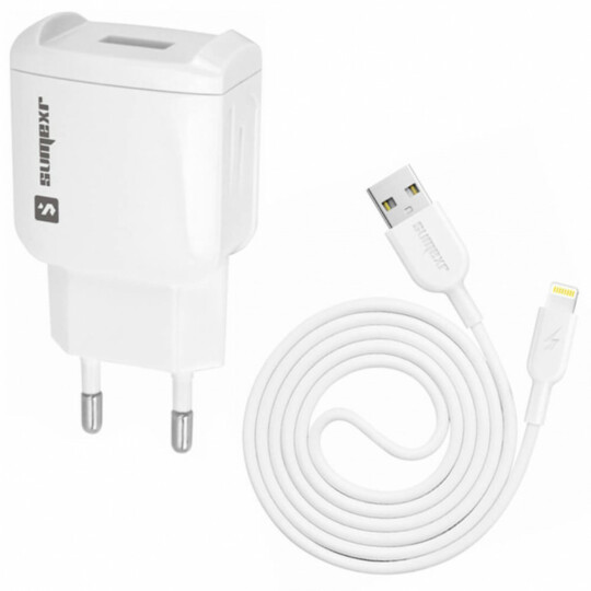 Carregador de Tomada Usb 1A 5V Com Cabo para iOs Sumexr - SX-F2-I6