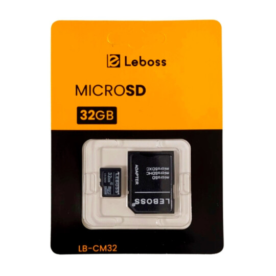 Cartão De Memória 32GB Micro SD/TF LEBOSS - LB-CM32