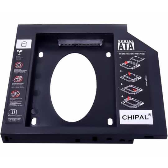 Case para Hd/Ssd Caddy Adaptador Sata 12,7 mm Knup - KP-HD022