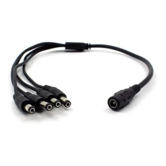Conector Rabicho 1x4 P4 de Câmera CFTV Luatek - LKP-124
