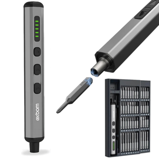 Kit Parafusadeira Mini Elétrica 68 Em 1 Sem Fio Usb Exbom PRO-CKE6800