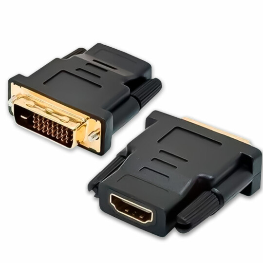 Conector DVI-D 24+1 para Hdmi Fêmea Banhado a Ouro Exbom - 01866