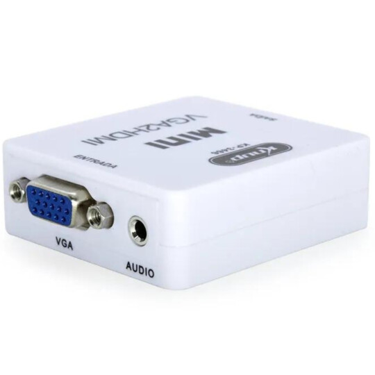 Conversor de Audio e Video VGA para HDMI KNUP - KP-3466