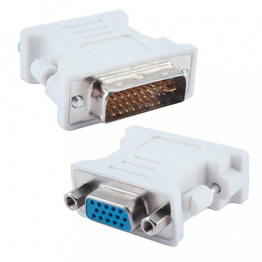 Adaptador DVI-i 24.5 Pinos Macho para VGA Femea 15 Pinos Exbom