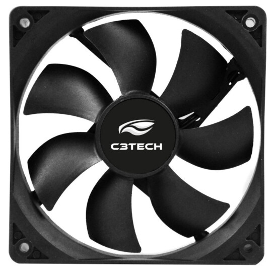 Cooler FAN C3TECH Storm 8cm Molex 4 Pinos Sem Embalagem - F7-PW10BK