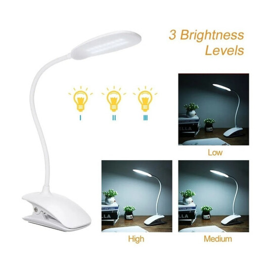 Luminária De Mesa Led Recarregável e Flexível - XZ-200B